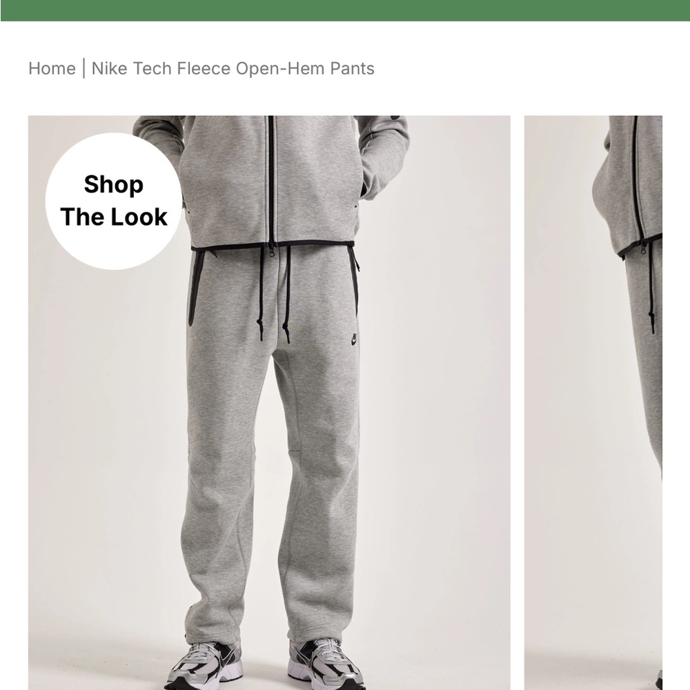 Nike Tech Fleece open hem sweatpants. Size large